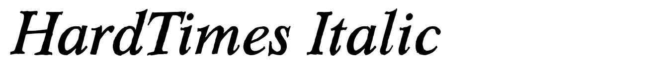 HardTimes Italic